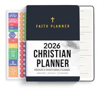 2026 Christian Planner & Prayer Journal | Strengthen Your Relationship with God and Better Navigate His Path for You | Daily Planner w/Bible Verses, Prayer Prompts, & Habit Tracking (Black)