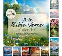 2026 Christian Wall Calendar | Monthly Bible Verse Wall Calendar, Reflective Scripture Verses to Nourish Your Soul and Invigorate Your Faith, All Bible Quotes are From the NIV Bible