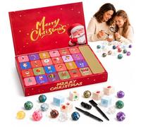 2026 Christmas Advent Calendar Gem Digging Kit with 24 Gemstone Stone | 24 Days Christmas Countdown Kit, Includes Digging Tools,No Duplicate Gems,Christmas Holiday Gift for Kids and Rock Lovers