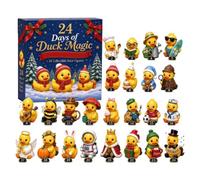 2026 Christmas Advent Calendars 3D Duck 24 Days Kids Gift Holiday Countdown | 24 Cute Mini Duck Figurine Collectibles Party Favors Stocking Stuffers Gift for Kids