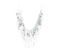 2026 Christmas Landlords 6Ft Green Vine Special Holiday Indoor Frosted/Snowy Garland Plug In Garland Outdoor Gold Accents Table Centrepiece Mantel/Fireplace