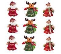 2026 Christmas Plush Gift Bag Novelty 3D Christmas Character Three-Dimensional Gift Packaging Bag Indoor Decorative Ornaments Zipper Suitable for Gift Wrapping and Decoration, the Most Creative Gift