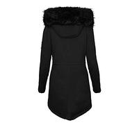 2026 Coat Solid Coats Fashion Casual Women Thick Winter Slim Women's Coat Knee-Length Women's Winter, black, M
