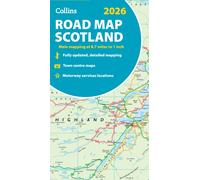 2026 Collins Road Map of Scotland : Folded Road Map