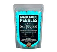 2026 Colorful Glow in The Dark Pebbles, Night Guide Luminous Garden Stones, Rainbow Glow in the Dark Stones, Glowing Fish Tank Stones, Luminous Stepping Rocks for Plant Pots, Fish Tank Decor (600, B)