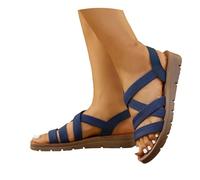 2026 Comfortable Lightweight Platform Style Sandals for Casual - Great for Walking, Outdoor or Beach, blue, 8 UK