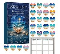 2026 Countdown Calendar 24 Day Collectible Handmade 2D Acrylic Heart