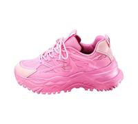 2026 Couple Casual Shoes Student Breathable and Comfortable Sneakers Fashionable Dad (7.5) Pink