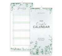 2026 Couples Calendar - Joint & Individual Wall Planner for Holidays, Birthdays, Anniversaries & Special Dates | Wire-Bound, Premium 120gsm Paper | Perfect for Couples to Plan Together (Green)