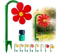 2026 Crazy Daisy Sprinkler, Crazy Dancing Flower Water Sprinklers Funny 360° Rotating Sun Flower Dancing Daisy Lawn Sprinkler for Yard & Lawn Irrigation, Summer Outdoor Water Play (#E)