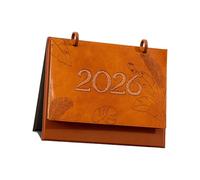 2026 Creative PU Desk Calendar Decoration Stationery School Planner Simple Pocket Size Organizers Supplies Home Organizers