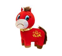 2026 Crying Horse Cuddly Toy, Funny Smiling/Crying Horse Plushie Figurine,Lucky Chinese Lunar New Year Mascot Zodiac Ornament, Cry-Cry Horses, Chinese New Year Collector's Doll for Car (cry, 30)
