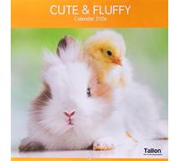 2026 Cute And Fluffy Square Wall Calendar Cute Baby Animals Wild Pet Cats Dogs Ducklings Lamb Sheep Monkey Planner Organiser Home Kitchen Office Christmas Birthday New Year