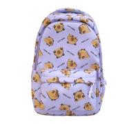 2026 Cute Capybara Backpack For Teens Large Capacity School Bookbag Lightweight Durable Daypack For High School College Students (Purple, One Size)
