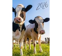 2026 Cute Cow Planner: 6" x 9" Inches Weekly Daily