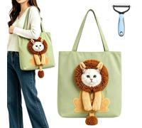 2026 Cute Dew Head Shape Cat Bag, Pet Carrier Shoulder Bag for Travel (L,A) | Unique Exposed Design, Adjustable Opening, Anti-Breakaway, Breathable Fabric, Made for Everyday Pet Use