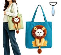 2026 Cute Dew Head Shape Cat Bag, Pet Carrier Shoulder Bag for Travel (M,D) | Unique Exposed Design, Adjustable Opening, Anti-Breakaway, Breathable Fabric, Made for Everyday Pet Use