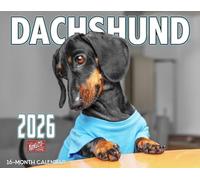 2026 Dachshund Wall Calendar 16-Month X-Large Size 14x22, Weiner Dog Calendar by The KING Company-Monster Calendars