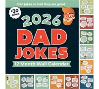 2026 Dad Joke Wall Calendar | A Year of Hillariously Punny Dad Jokes, Funny Quotes, Funny Calendar for the Office or Home, Bring it to Work for Your Coworkers