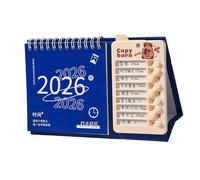 2026 Daily Auto Improvement Monthly Calendar Stands Up Desk Planner for Goal Tracking and Time Management Paper Desktop Stand Planner