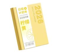 2026 Daily Journal Two Day Per Page Leather Day Planner Softcover Academic Planner From 2025.12-2026.12 For Office Time Management Notebook