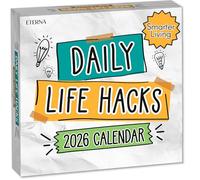 2026 Daily Life Hacks Desktop Calendar | Day To Day Tear Off Calendar with 365 Interesting Hacks & Facts for Everyday of the Year, Fun Box Calendar Gift For Men or Women, Christmas Stocking Stuffer