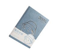 2026 Daily Planner 200 Sheets Dated Leather Academic Planner with Ribbon Bookmarks for Men Women Student Daily Planning Office Notebook