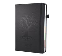 2026 Daily Planner - Diary 2026 Day Per Page From Jan 2026 to Dec 2026, 12-Month Productivity Planner with Colorful Tabs,3 Bookmark Inner Pocket, 5.9" x 8.5"(Black)