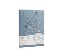 2026 Daily Planner Leather with Dated Ribbon Bookmarks for Academic Daily Planning Notebook