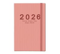 2026 Daily Planner Tabs Pu Leather Agenda Notebook - Office School Personal Organization, Softcover Appointment Book, Personal Life Book, Full Year Daily Planner | Monthly Calendar, Uk Ho