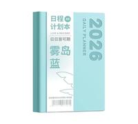 2026 Daily Planner Two Day Per Page Softcover Leather Academic From with Ribbon Bookmarks for Planning Professional