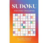 2026 Daily Sudoku Challenge Book for Adults & Seniors: 365 Hard Puzzles with Solutions | Large Print Brain Games