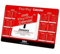 2026 Daily Tear-Off Desk Calendar - Day-to-Day Freestanding Desktop Organiser with Inspirational Quotes, Fun Facts & Week Numbers - Compact Day to View Table Calendar UK - Ideal for Office & Home