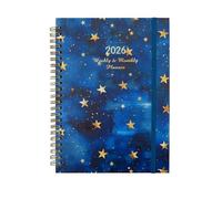 2026 Daily/Weekly/Monthly Planner Journaling Notebook Hard Cover Calendar Planner for Students Office Workers and Writer
