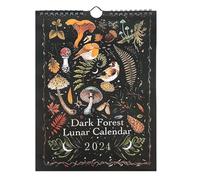 2026 Dark Forest Calendar - Calendar Dark Forest 2026 for Adorning | 12 Illustrations with Waterproof Lunar & Celestial Moon Phases for Home Art, House Decor, Study and Living Room