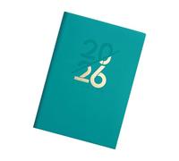 2026 Day Planner 320 Pages Softcover Leather Daily Journal 2026 Academic Ribbon Bookmarks for Scheduling Binding