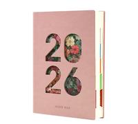 2026 Day Planner Journal 400 Pages Lined Softcover Leather for Daily Scheduling Men Women Leatherette Annual Planner