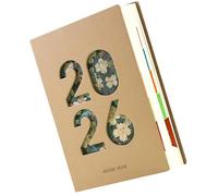 2026 Day Planner Journal 400 Pages Lined Softcover Leather for Daily Scheduling Men Women Leatherette Annual Planner