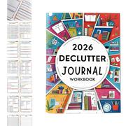 2026 Declutter Journal Workbook, 60 Page Guided Organization Planner, Family Organizing & Personal Planning Diary, for Home & Life, Daily, Weekly & Monthly Decluttering Prompts (1Pcs)
