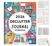 2026 Declutter Journal Workbook, 60 Page Guided Organization Planner, Structured Journal with Templates, Personal Planning Diary, Minimalist Goal Setting, Stress Relief, Reflection Prompts (1pcs)