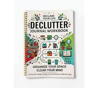 2026 Declutter Journal WorkBook, Family Organize Workbooks, At Home Diary Plan for Household Decluttering, Family Management & Daily Organization