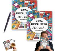 2026 Declutter Journal Workbook Family Organizing & Personal Planning Diary 2026 Declutter Journal Workbook | Transform Your Home in 52 Weeks for Home/Office Use, (2pcs)
