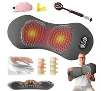 2026 Deep Comfort 3 in 1, Deep Comfort 3 in 1 Massage Pad, Deepcomfort 3in1 Massage Pad, Ergo Pur Massager, with Heating, Vibration & Traction, Relieve Pain(LightGrey,Batterie)