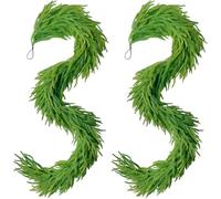 2026 Dense Artificial Realistic Cedar Garland,6FT Lush Real Touch Norfolk Pine Garland, Holiday & Winter Christmas Mantel Greenery Decoration