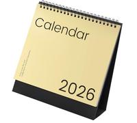 2026 Desk Calendar 12 Month Referance Runs Jan to Dec Twin-Coil Binding for Notes Memo Plans Appointment Organization Time Management