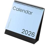 2026 Desk Calendar 12 Month Referance Runs Jan to Dec Twin-Coil Binding for Notes Memo Plans Appointment Organization Time Management