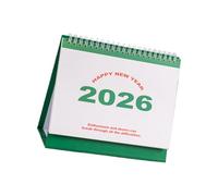 2026 Desk Calendar 12 Month Referance Runs Jan to Dec Twin-Coil Binding for Notes Memo Plans Appointment Organization Clear Typography Elegant Layout Productivity Planning Tool Professionals Students