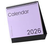 2026 Desk Calendar 12 Month Referance Runs Jan to Dec Twin-Coil Binding for Notes Memo Plans Appointment Organization Time Management