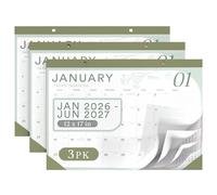 2026 Desk Calendar 17x12 Runs Until June 2027 Work Calendar with To-do List & Notes 18 Months With Plastic Cover Table Calendar 2026-2027 Desk Calendar With Protective Cover Bulk Planner for Home