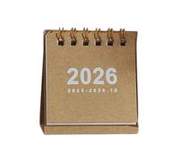2026 Desk Calendar 18 Month Referance From Jul 2025 to Dec 2026 Twin-Coil Binding Monthly for Notes Appointment Table